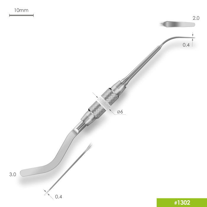 Картинка Гладилка серповидная двусторонняя  б/п 1302, Фабри-Мастер Ди 0 из 3 