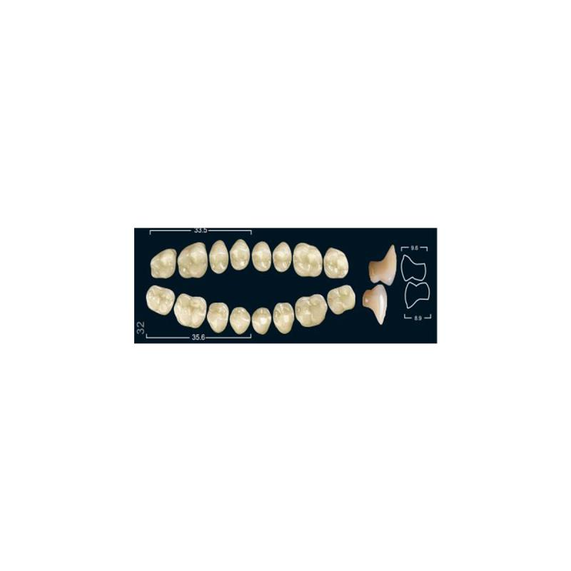 Зубы искуственные боковые нижние Ivoclar Set of 8 L UK32U A3 купить