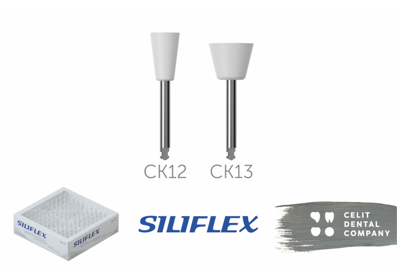 Головки эластичные стоматологические Siliflex комплектность 100 шт : СК 12 чаша узкая 50 шт + СК 13 чаша широкая 50шт купить