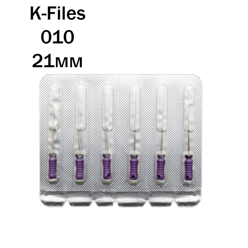 К-файлы / K-Files 010/21мм 6шт Pro-Endo P63021010 купить