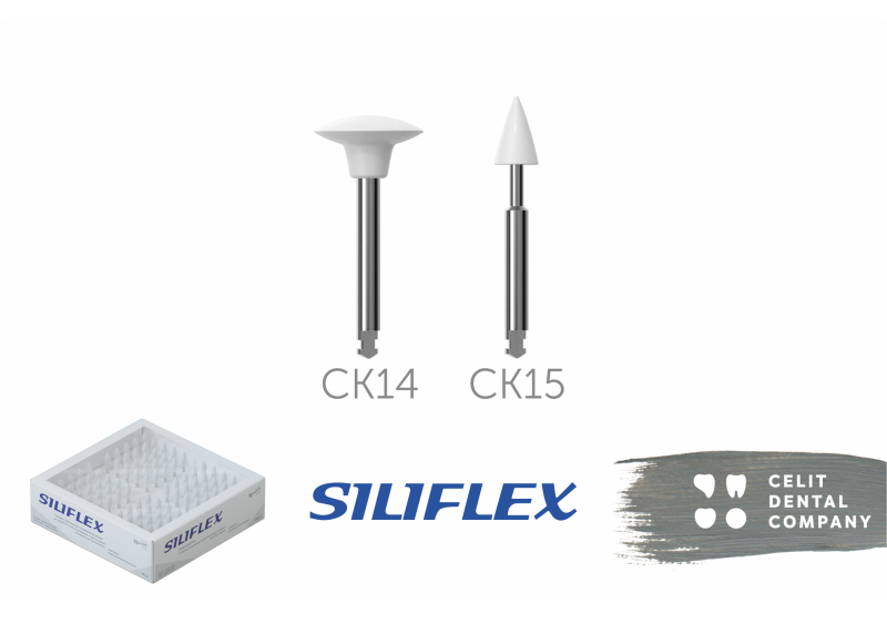 Головки эластичные стоматологические Siliflex комплектность 100 шт: СК14 линза 50шт+ СК15 острие 50шт купить
