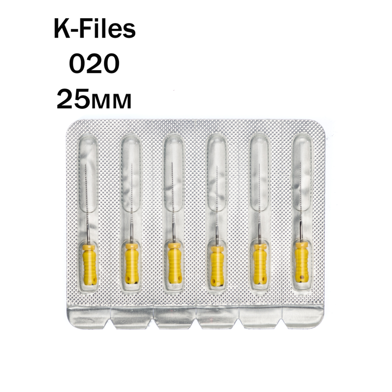 К-файлы / K-Files 020/25мм 6шт Pro-Endo P63025020 купить
